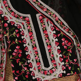 Black Georgette Karachi Unstitched Salwar Suit